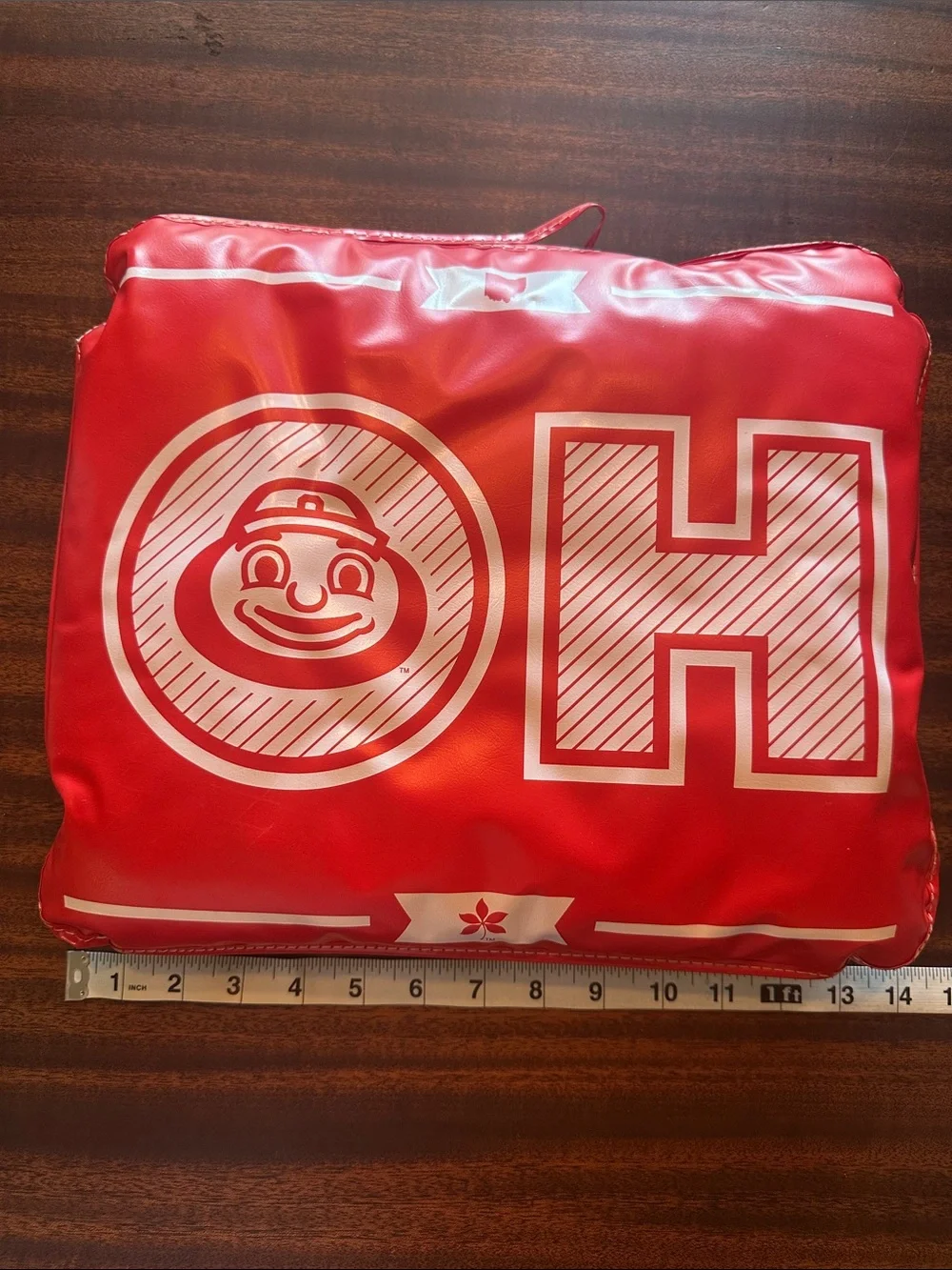Ohio State Buckeyes Red Stadium Seat Cushion | Portable Foldable Fan Seat